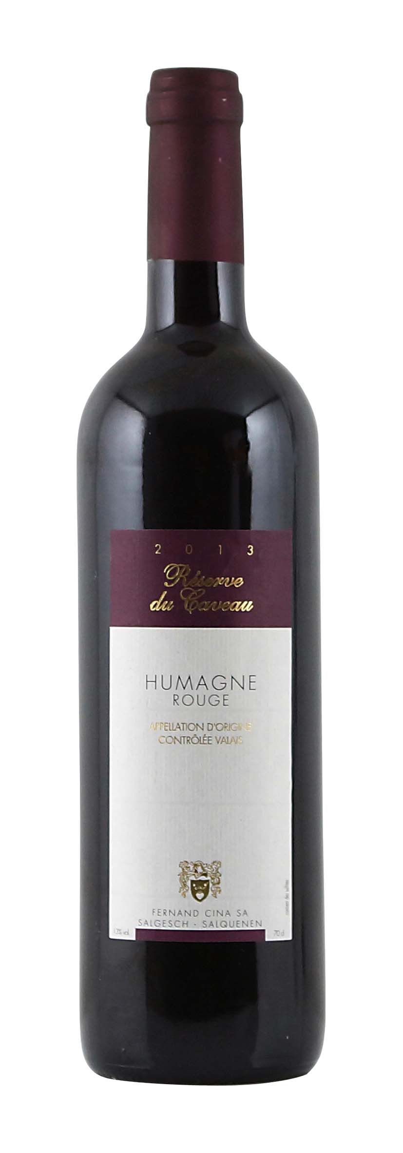 Valais AOC Humagne Rouge Réserve du Caveau 2006