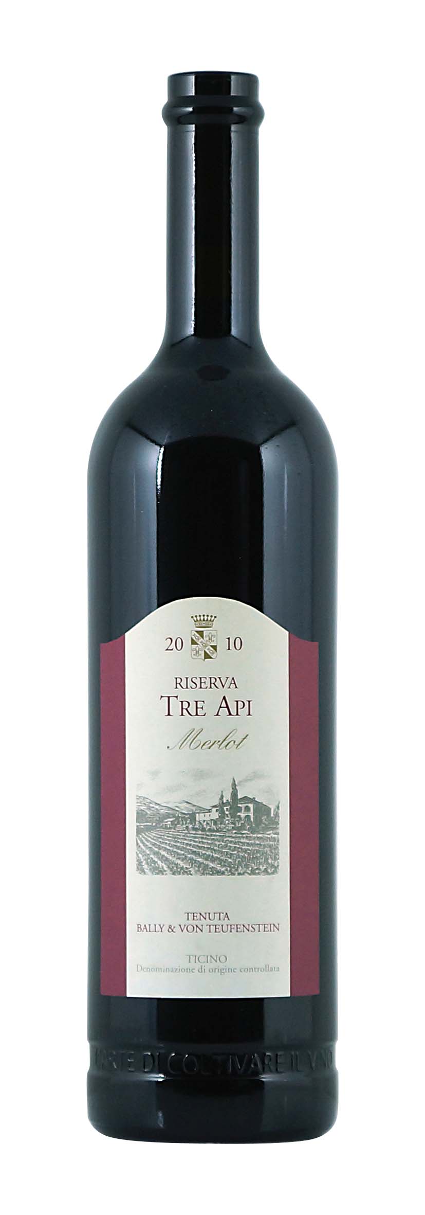 Ticino DOC Merlot Tre Api Riserva 2010