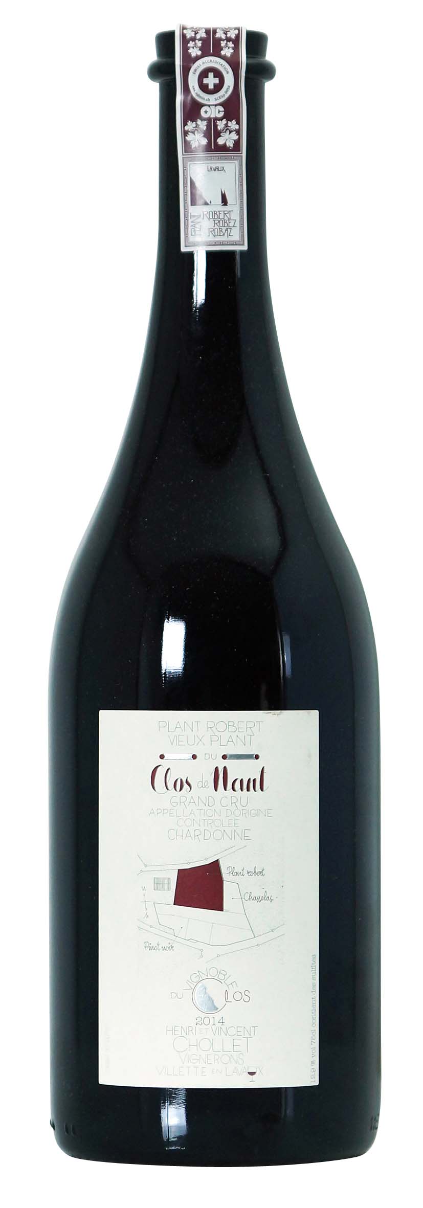 Chardonne AOC Grand Cru Clos de Nant Plant Robert Vieux Plant 2014