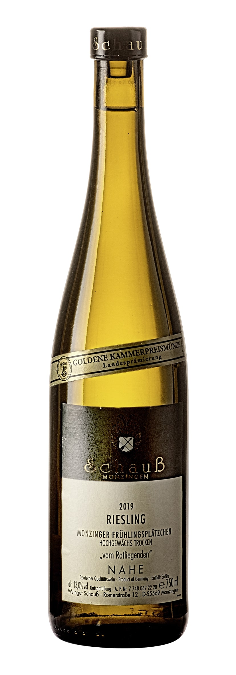 Monzinger Frühlingsplätzchen Riesling trocken vom Rotliegenden 2019