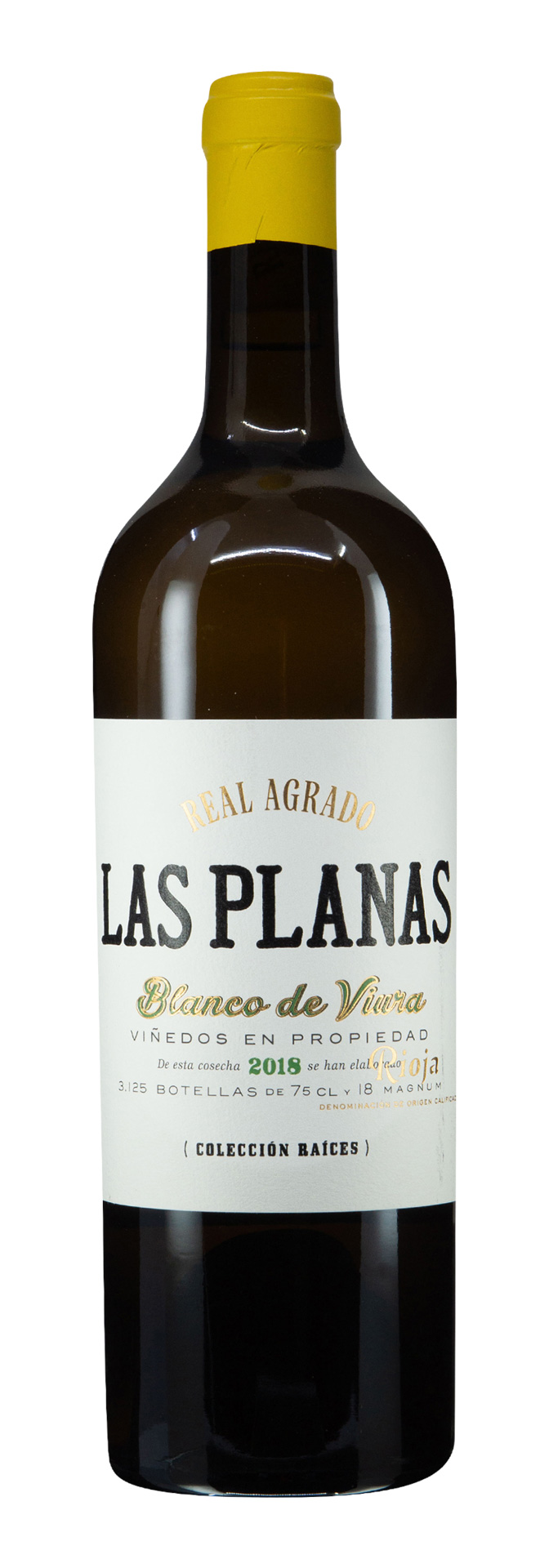 Rioja DOCa Grand Reserva Las Planas Blanco de Viura 2018