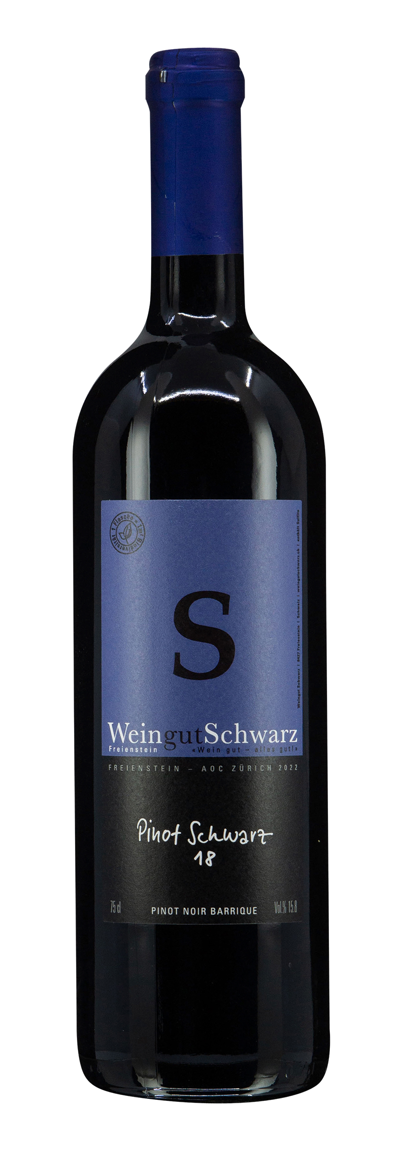 Zürichsee AOC Pinot Noir Barrique Schwarz 18 2022