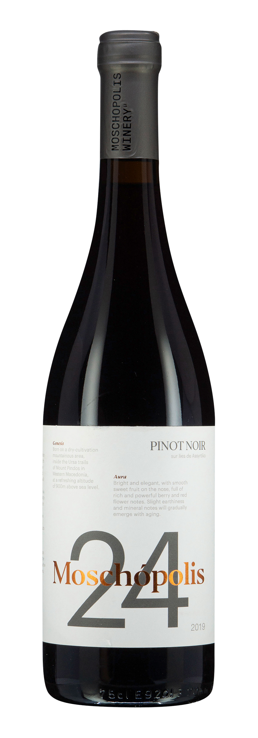 Pinot Noir Moschópolis 24 sur lies de Assyrtiko 2019