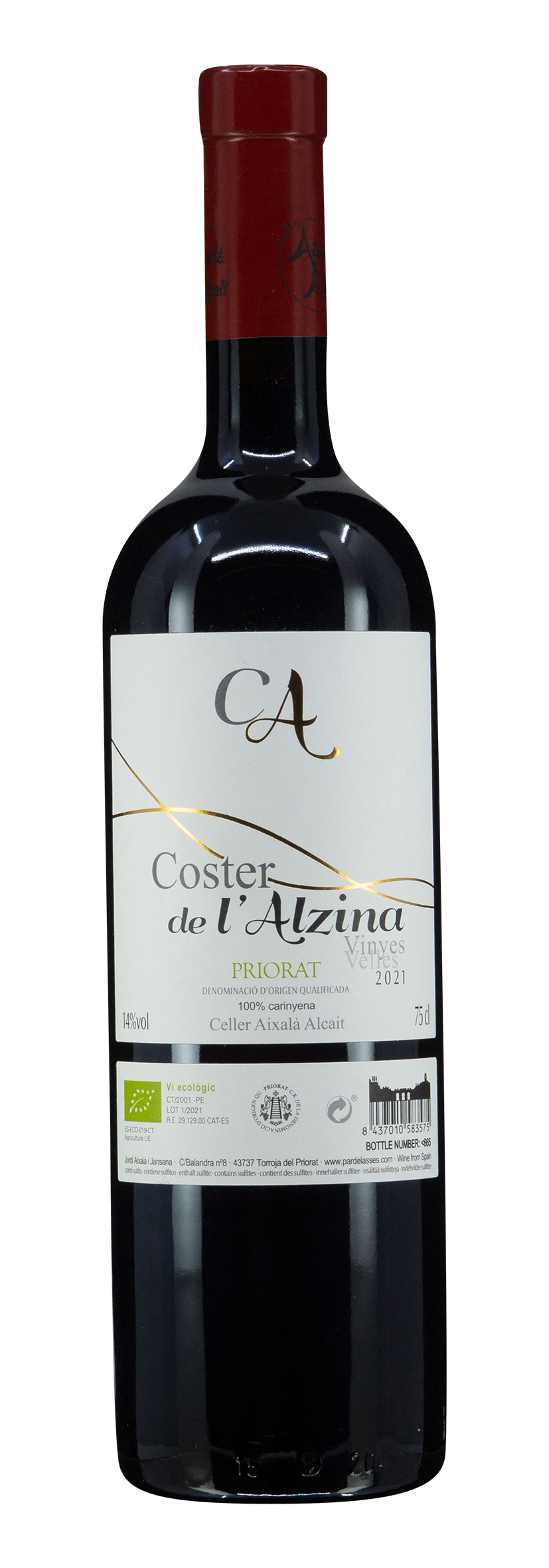 Priorat DOCa Coster de l'Alzina Vinyes Velles 2021