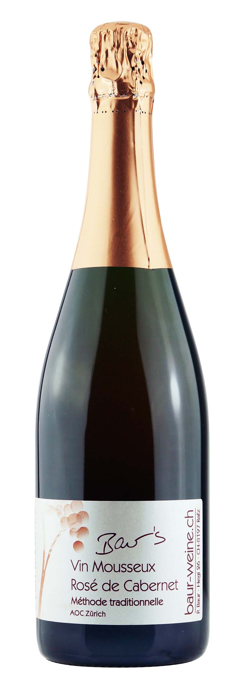 Zürich AOC Vin Mousseux Rosé de Cabernet 2013