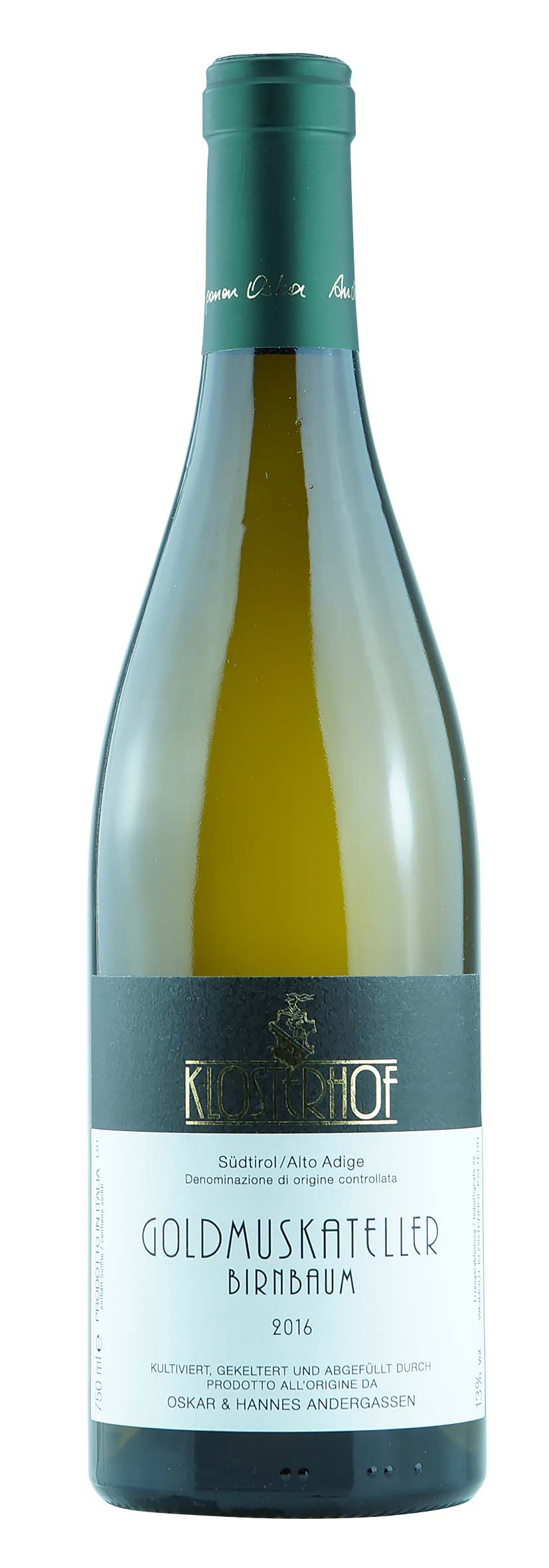 Alto Adige DOC Goldmuskateller Birnbaum 2016