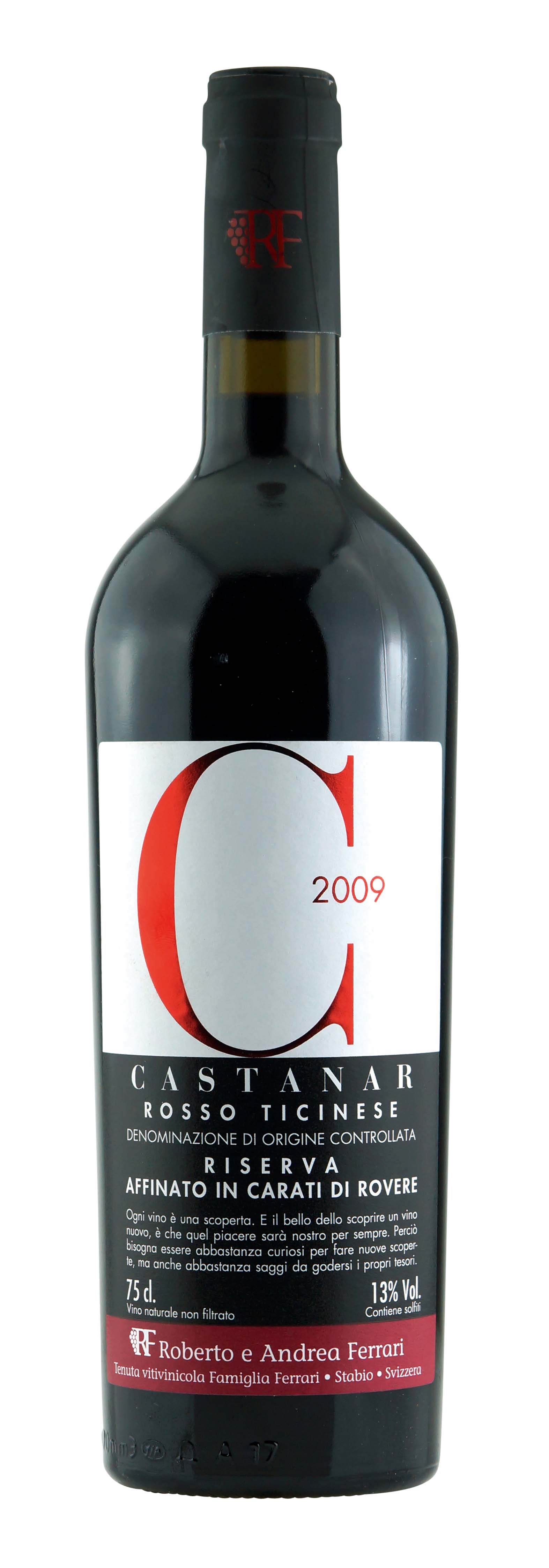 Rosso del Ticino DOC Castanar Riserva 2009