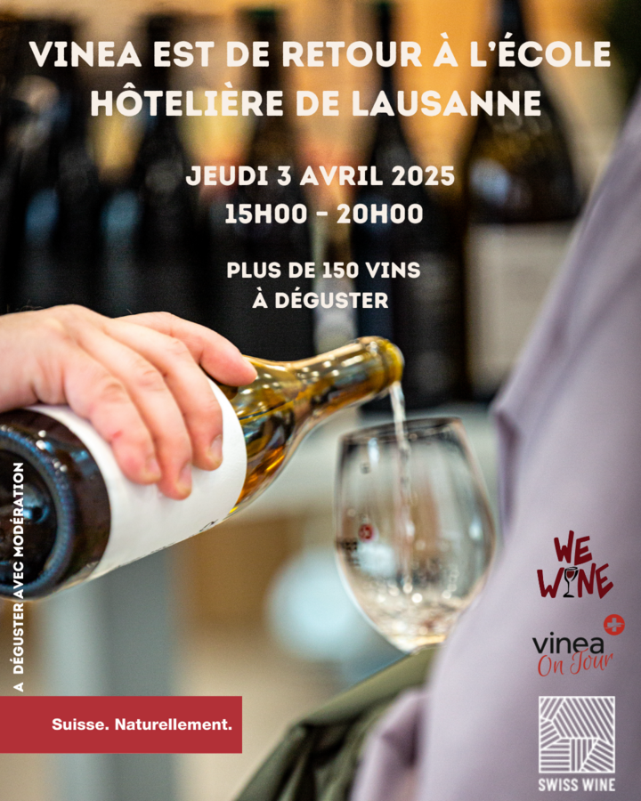 VINEA On Tour donnera l'occasion de s'arrêter sur 19 stands de vins suisses